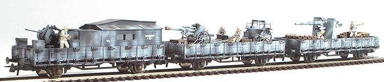 REI Models 460313WC - German WWII Artillery & Flak Transport Set Winter Camo
